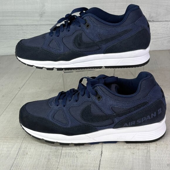 NEW Nike Mens Air Span 2 SE Midnight Navy SP19 BQ6052-400 Lace UP Sneaker Size 7 - Picture 7 of 11